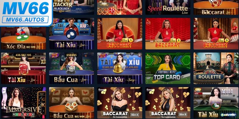 Casino MV66 nhận được sự yêu thích từ bet thủ bởi sở hữu loạt ưu điểm nổi bật
